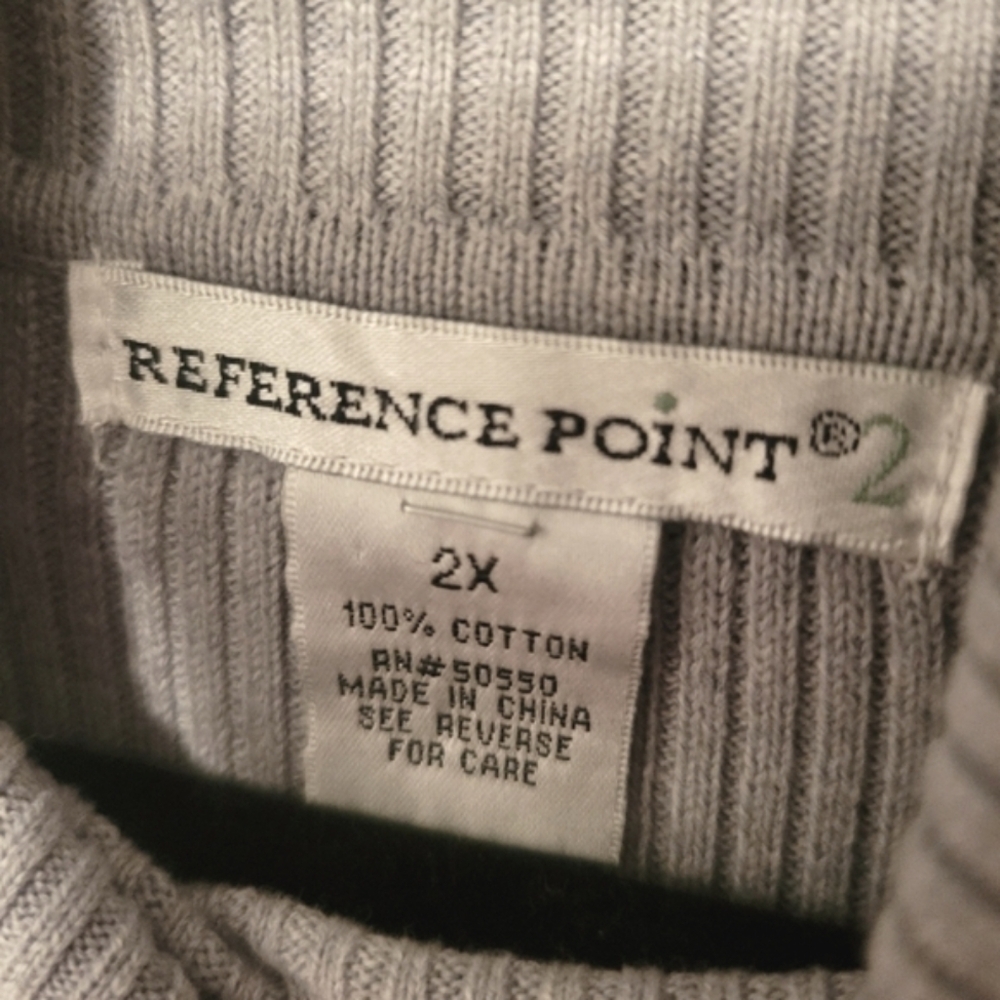 Reference Point 2X Ribbed Sweater - Picture 3 of 4